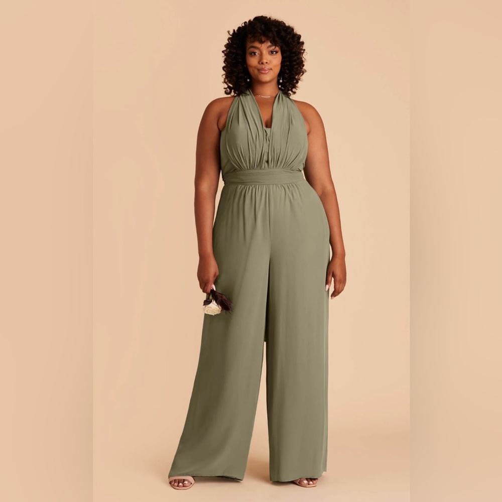 Birdy Grey Gigi Convertible Jumpsuit in Moss Green 2X